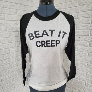 Adult Medium "Beat It Creep" Screen Print Tee